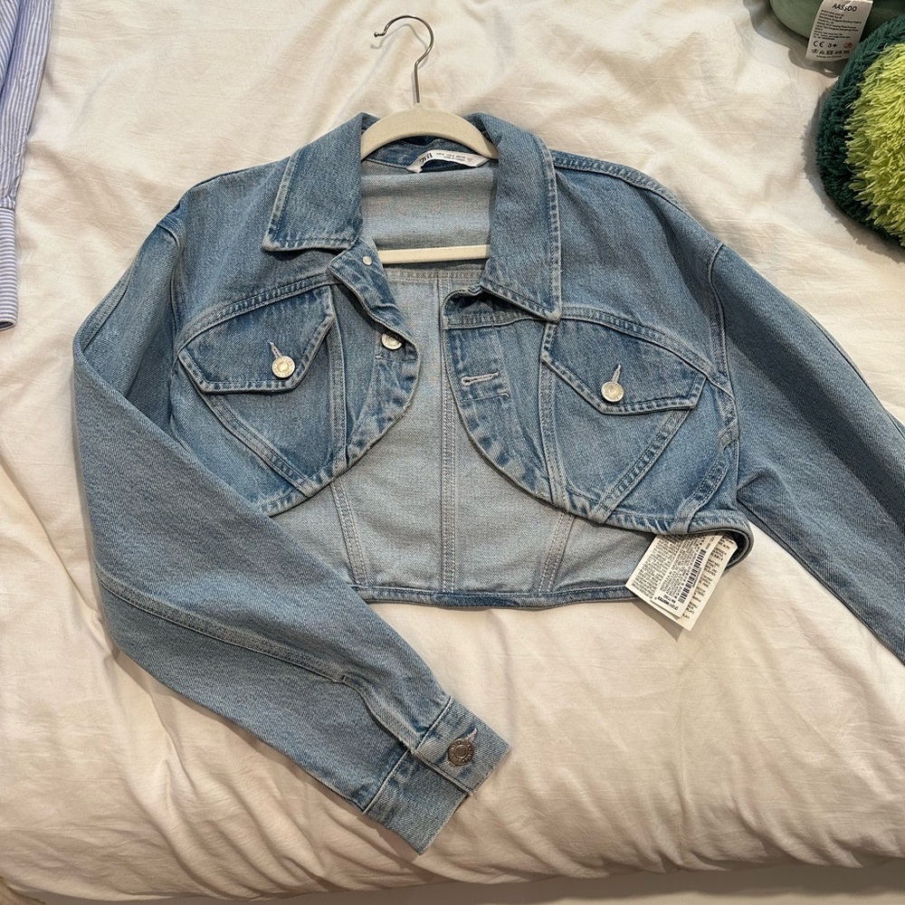 Zara Denim Shrug Jacket